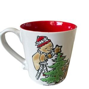 ELI + ANA Christmas Gingerbread Coffee Mug Cup 21 oz Ceramic Christmas Tree New
